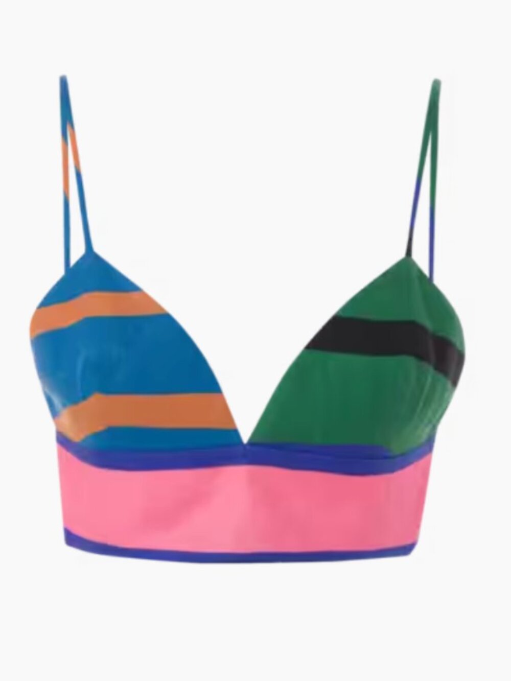 NWT Staud Formentera Stripe Tatum Crop Top